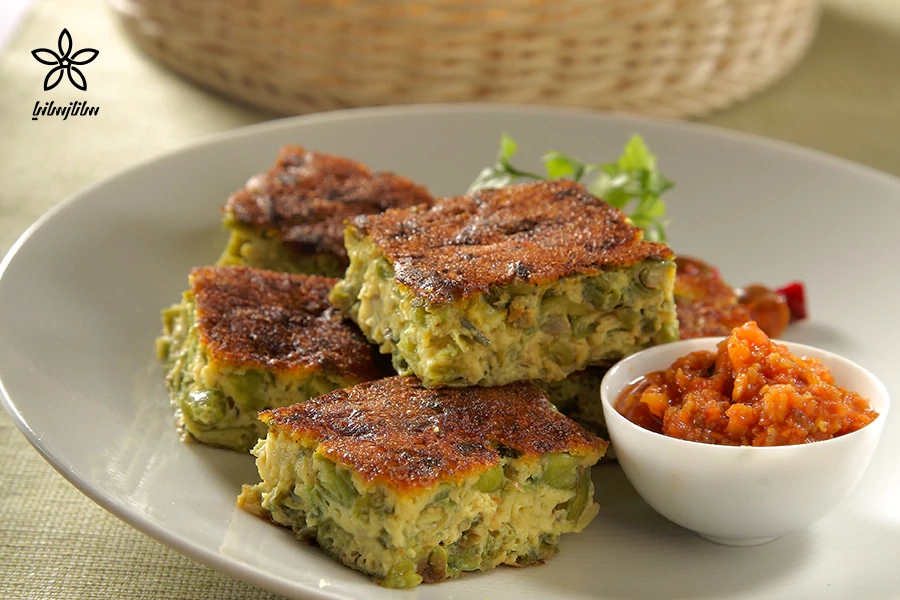 طرز تهیه کوکوی لوبیا سبز